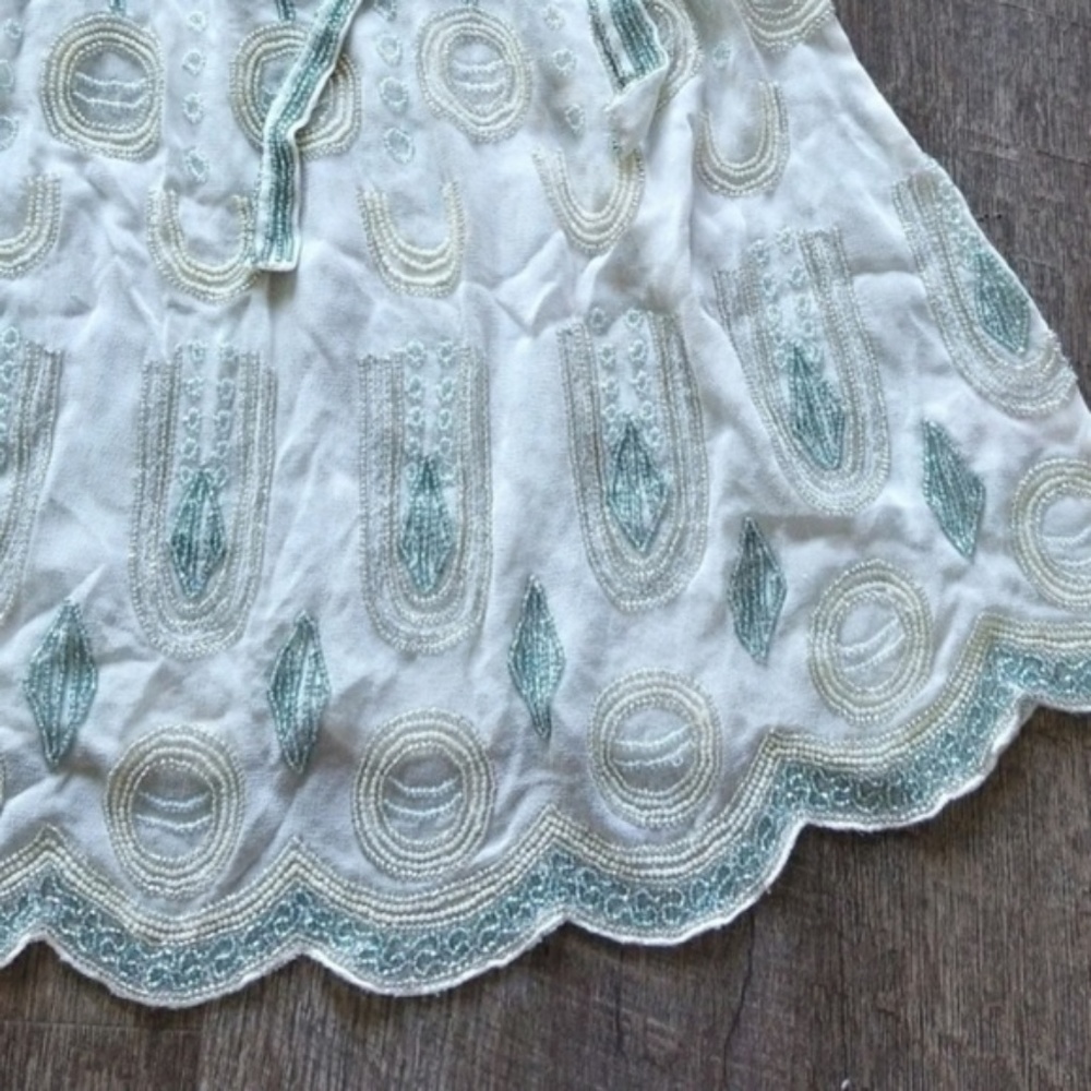 NWT FREE PEOPLE DREAMY BEADED MINI DRESS - Picture 4 of 5
